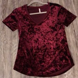 Velvet top